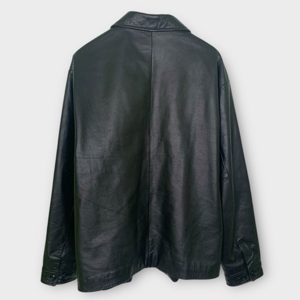 Vintage 90s GAP Downtown Leather Jacket - Picture 9 of 13